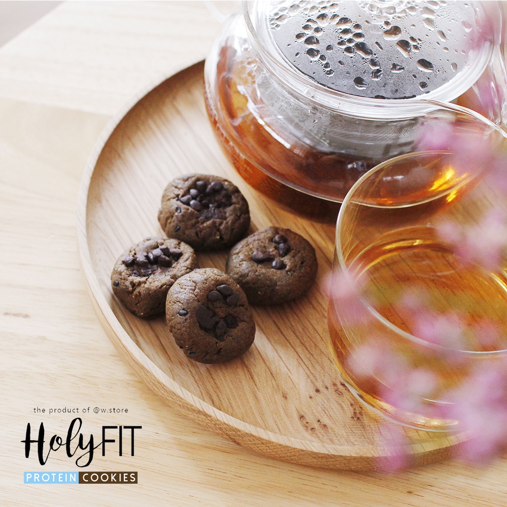 Bánh Protein Giảm Cân - Bánh Ăn Kiêng Không Đường - Bánh Socola Cookie HolyFIT Giảm Cảm Giác Đói, Giảm Thèm Ăn Hiệu Quả