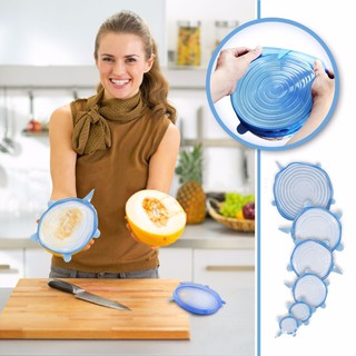 Bộ 6 nắp silicon đậy bát đĩa