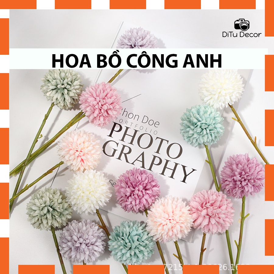 Hoa bồ công anh trang trí chụp ảnh, hoa giả trang trí nhà cửa chụp hình - DiTu Decor