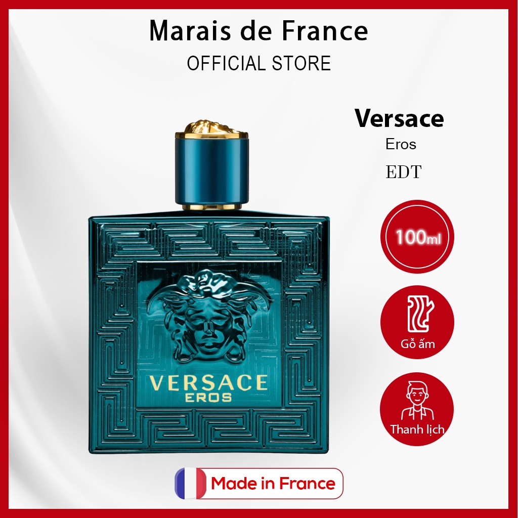 nước hoa nam versace eros edt for men nội địa nhập khẩu chính hãng pháp có bill bảo hành