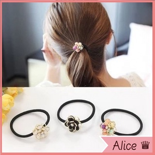 Dây cột tóc đính đá zircon lấp lánh phong cách hàn quốc