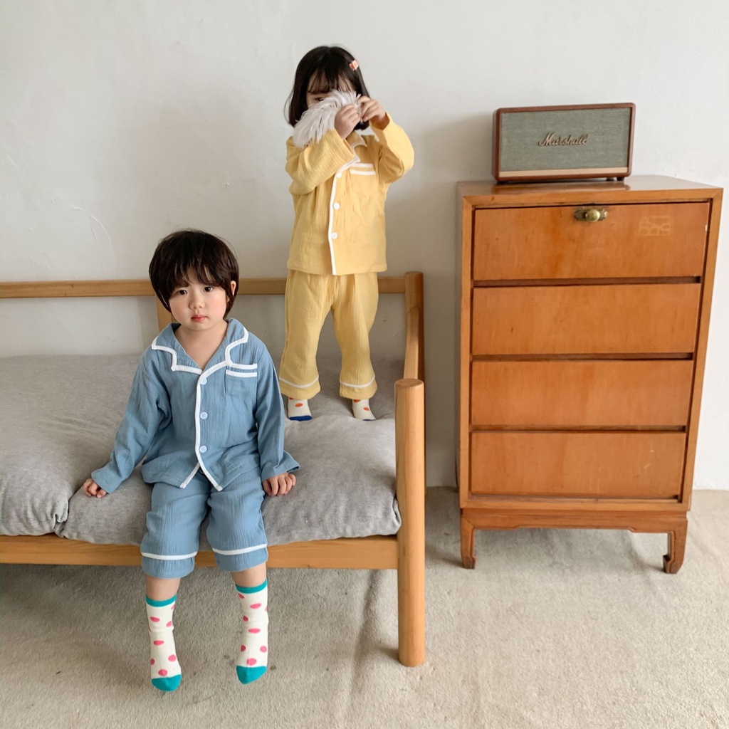 (8-20kg) Đồ bộ cho bé quần áo pijama QATE764 - đồ bộ bé trai và đồ bộ bé gái dài tay TB72