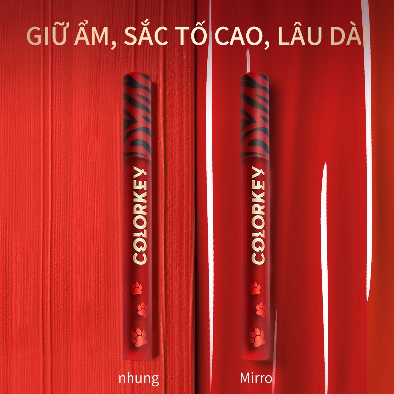 Son kem lì COLORKEY hiệu ứng gương màu sắc xinh xắn 1.7g
