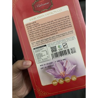 Safron Tây Á Bahraman 5gr