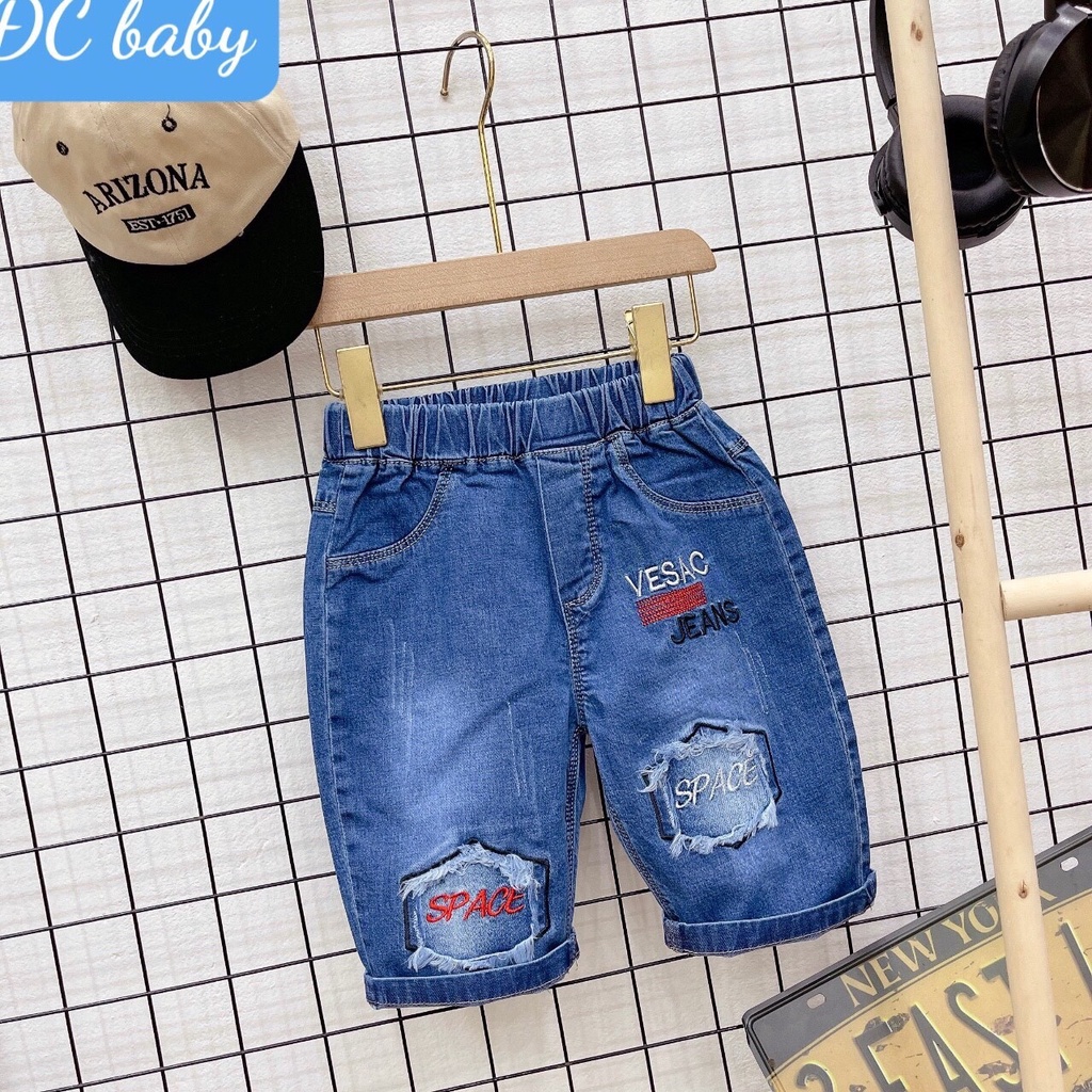 Quần Jean Ngố Rách Gối Cho Bé Phong Cách Cực Cá Tính