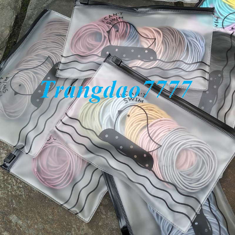 TÚI ZIP 100 THUN CỘT TÓC 5 MÀU THUN BUỘC TÓC TRƠN KIỂU HÀN QUỐC GIÁ RẺ