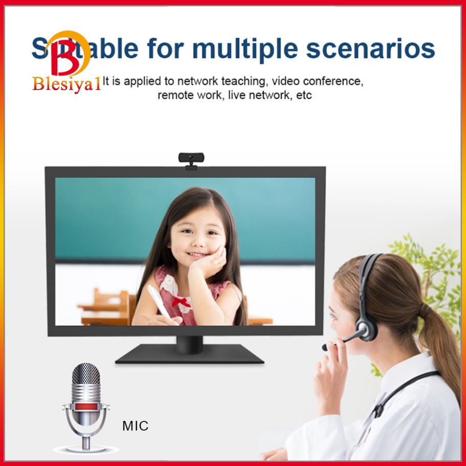 Webcam Kĩ Thuật Số 1440p Hd 4.0m Pixels Usb 2.0 Web Camera W / Mic | BigBuy360 - bigbuy360.vn