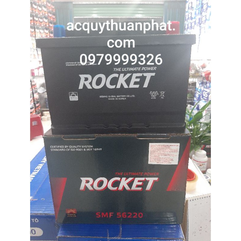 bình ắc quy rocket Din 56220-62ah