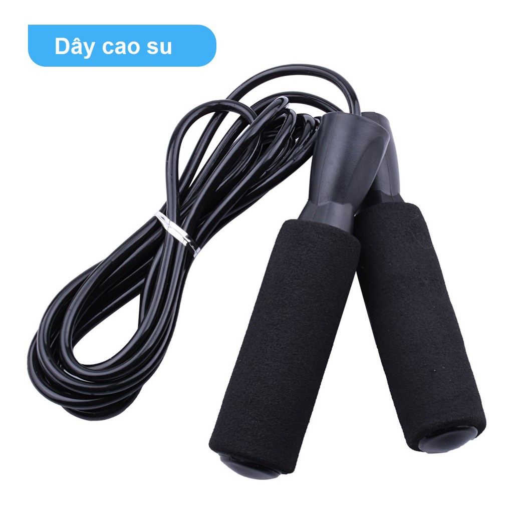 Dây nhảy thể lực giảm cân lõi thép dây nhảy thể dục đàn hồi 2.9m có tạ GSPORTS