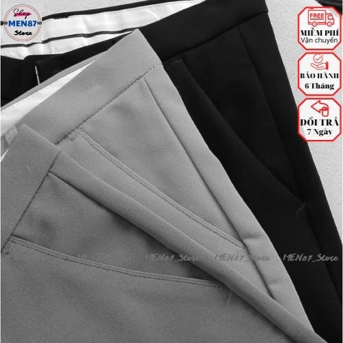 Quần Short Tây Âu Nam Cao Cấp  Chất Vải Coton Co Giãn 2 Chiều  Body Chuẩn Form  Chuẩn Dáng -Men87_store