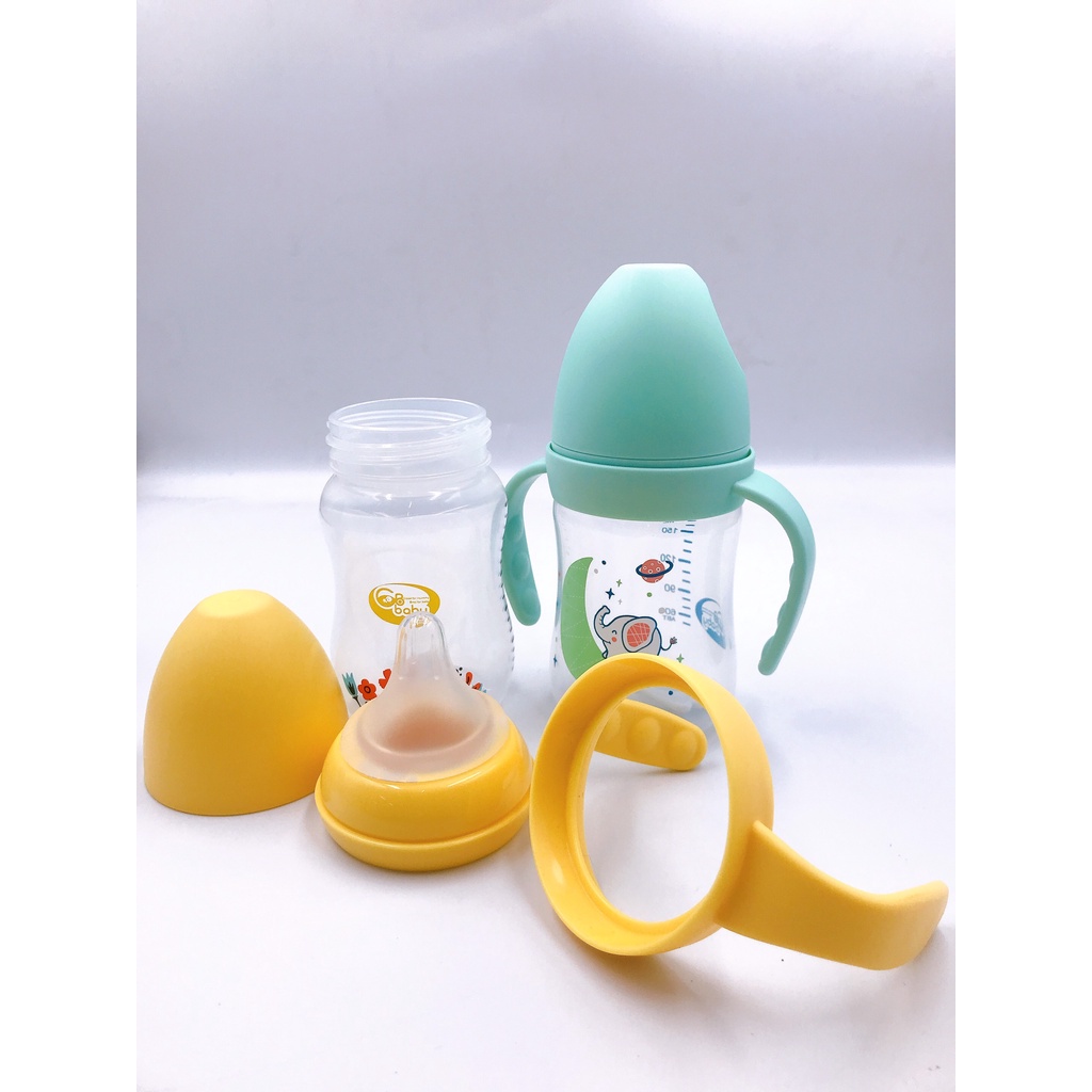 Bình sữa PP GB Baby cổ rộng 180ml - chính hãng