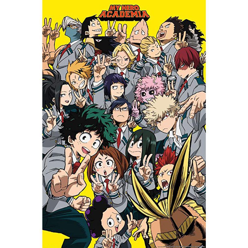 Áp Phích Treo Tường Trang Trí In Hình Nhân Vật Hoạt Hình My Hero Academia A3