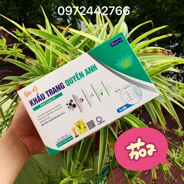 KHẨU TRANG 4 LỚP QUYỀN ANH ( 1 hộp 50 chiếc ) | BigBuy360 - bigbuy360.vn