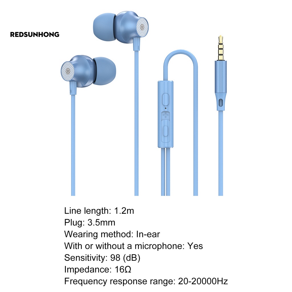 Tai Nghe Có Dây Điều Chỉnh Âm Lượng 3.5mm HD