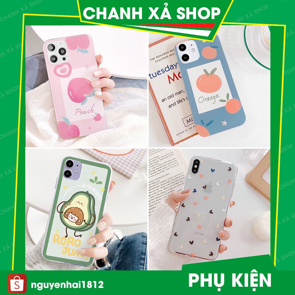 Ốp Lưng Iphone Hoa Quả Viền Trong Chống Ố iphone 6/6plus/7/7plus/8/8plus/x/xs/ 11/12/pro/max/plus/promax- Chanh xả