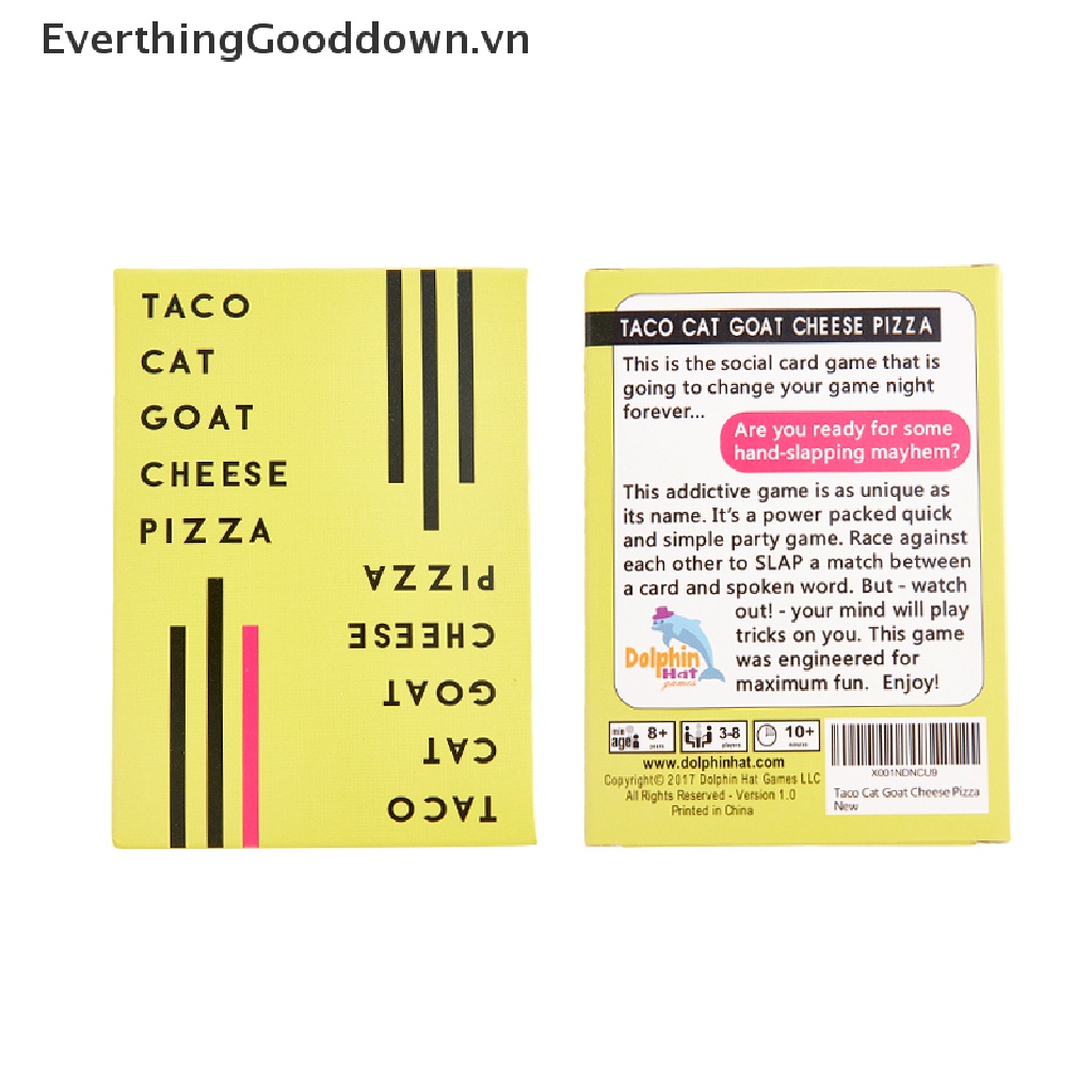 Bộ Thẻ Bài Taco Cat Goat Cheese Pizza Vui Nhộn