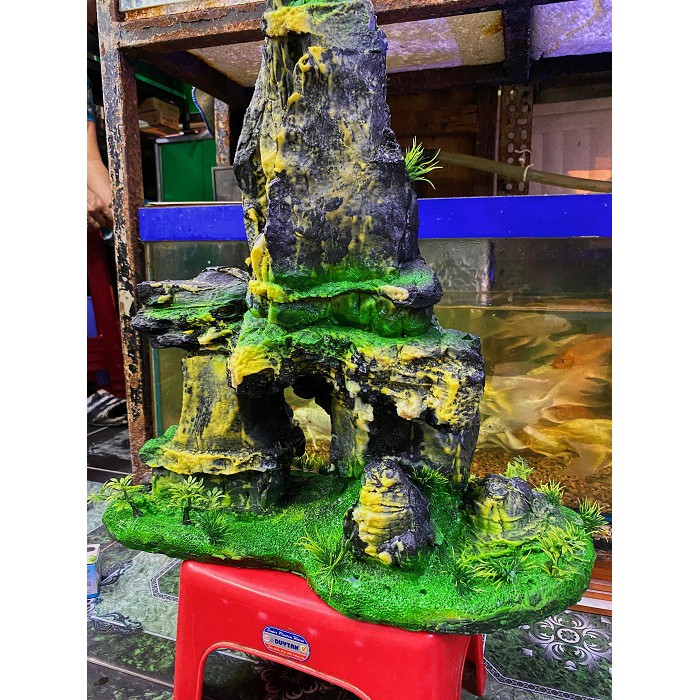 TIỂU CẢNH TRANG TRÍ HỒ CÁ NON BỘ 47x20x47cm