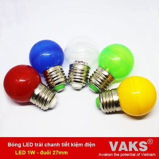Bộ 02 Bóng led trái chanh tiết kiệm điện (1W) đuôi vặn e27