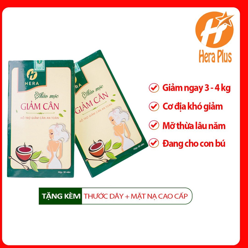 Giảm Cân Hera Plus Chính Hãng Viên Uống Detox Thực Phẩm Hỗ Trợ Giảm Cân Nhanh Cấp Tốc Hiệu Quả