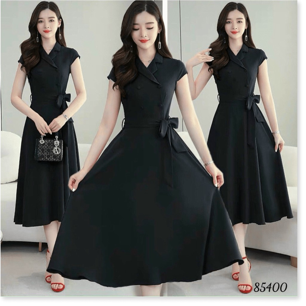 ĐẦM COTTON LẠNH DÁNG XÒE XINH XẮN,HỌA TIẾT TRƠN NHƯNG KHÔNG KÉM PHẦN SANG TRỌNG LANA FASHION