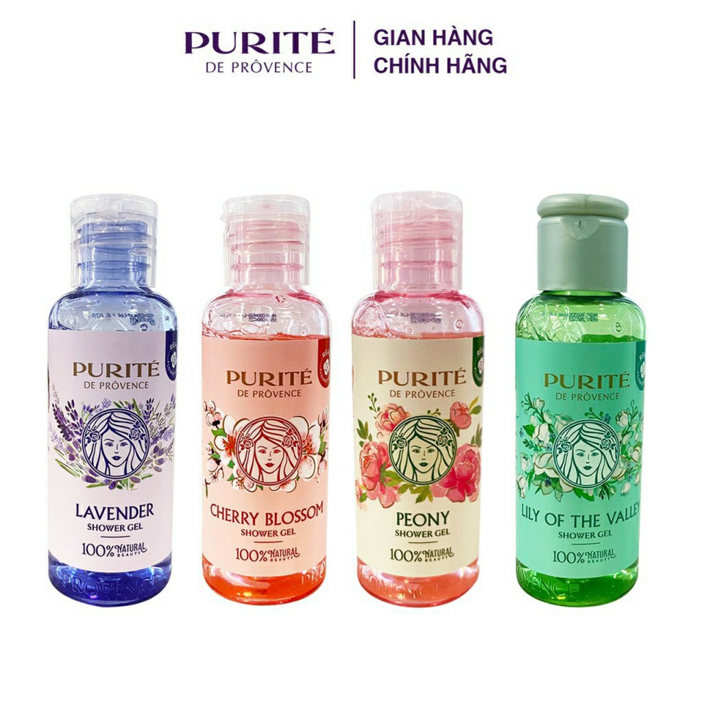 Combo 4 chai Sữa tắm Purite 60g/chai (mùi ngẫu nhiên)