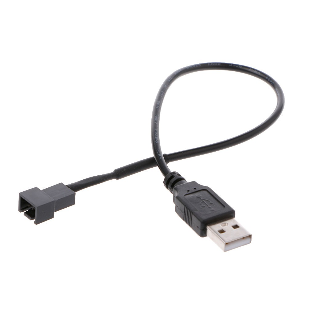 Dây cáp chuyển đổi USB 2.0 A sang 3 chấu cho quạt máy tính