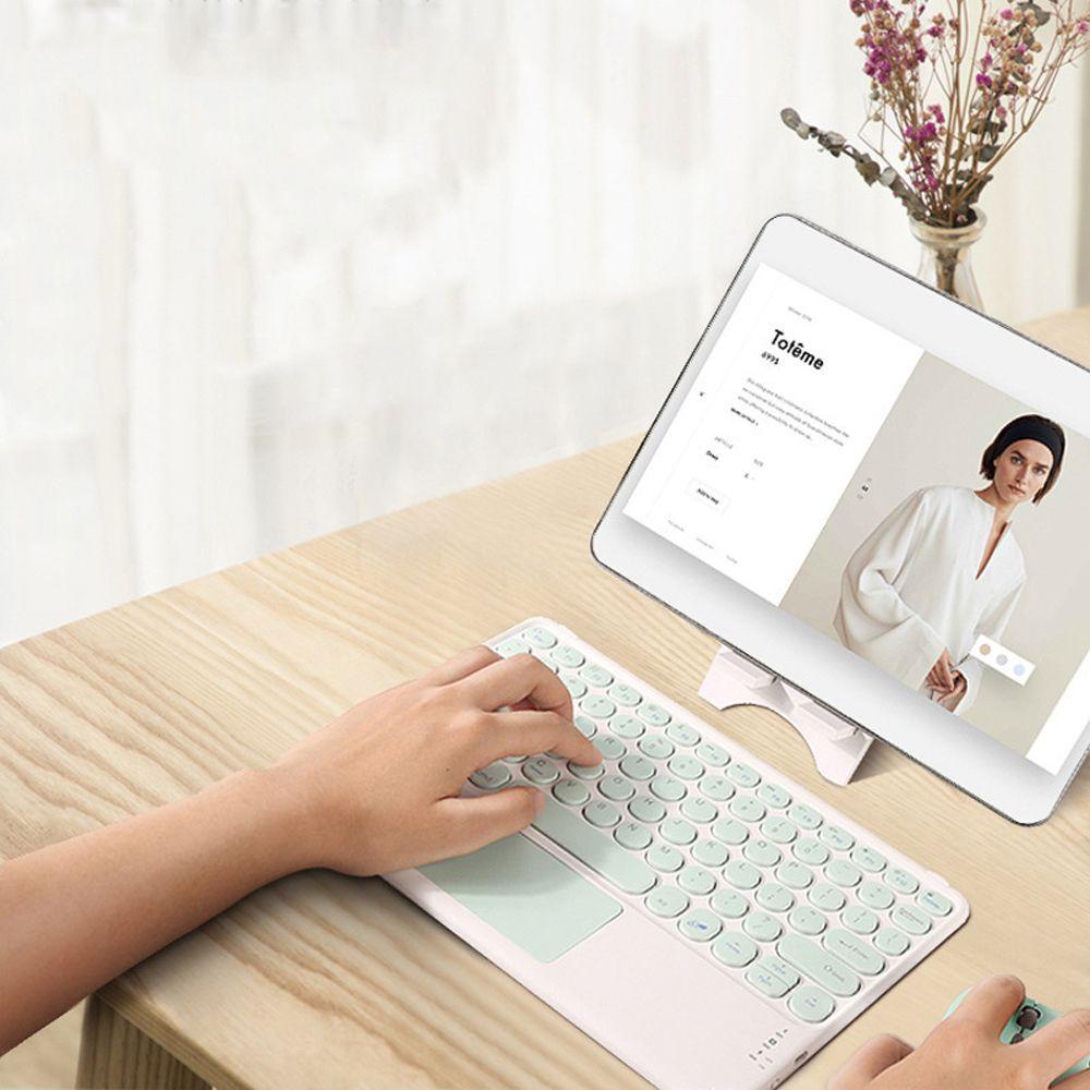 1 Bàn Phím Bluetooth Mini Siêu Mỏng Cho Máy Tính Bảng PC