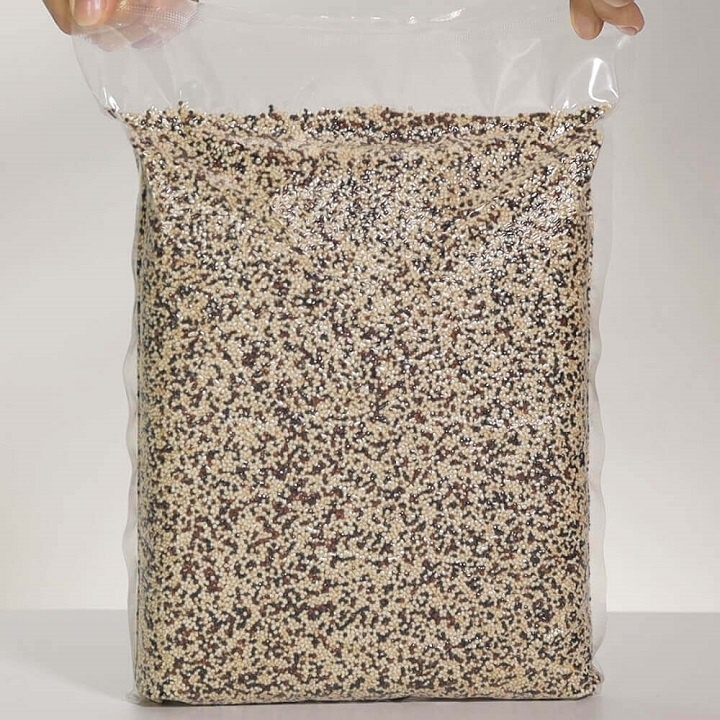 2Kg Hạt Diêm Mạch (Quinoa) Mix Hữu Cơ Peru SMILENUTS (túi 2 Kg) _ Sản phẩm gồm: Quinoa trắng, quinoa đen và quinoa đỏ