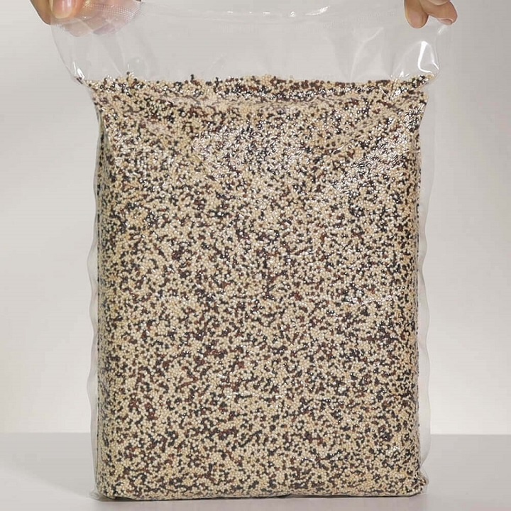 2Kg Hạt Diêm Mạch (Quinoa) Mix Hữu Cơ Peru SMILENUTS (túi 2 Kg) _ Sản phẩm gồm: Quinoa trắng, quinoa đen và quinoa đỏ