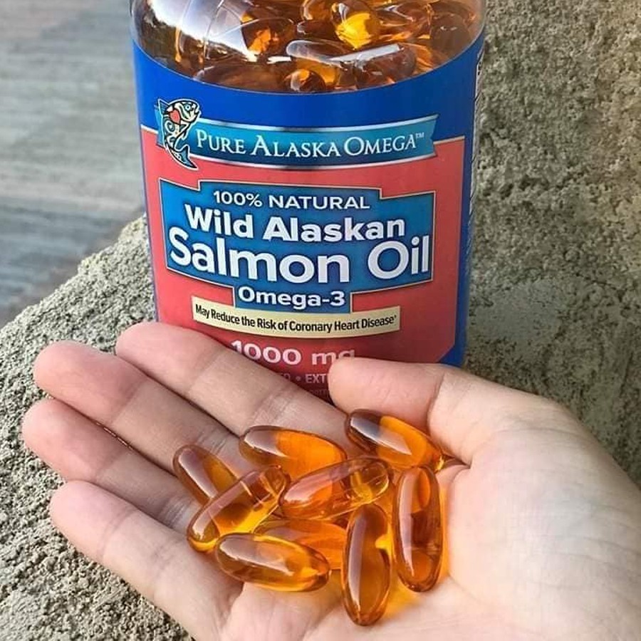 Viên Uống Dầu Cá Hồi Pure Alaska Omega 3 210 viên ngăn ngừa lão hóa,giảm tình trạng suy giảm trí nhớ Của Mỹ
