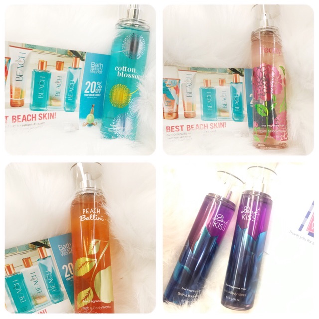 Xịt thơm toàn thân Body Mist Bath and Body Works