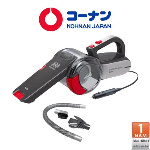 Máy Hút Bụi BLACK &amp; DECKER dùng cho Ô Tô đầu cắm 12V