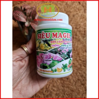 Phân bón lá cho lan siêu magie biến vàng thành xanh, chống vàng lá, bạc lá, cháy lá, xoắn lá 100gr
