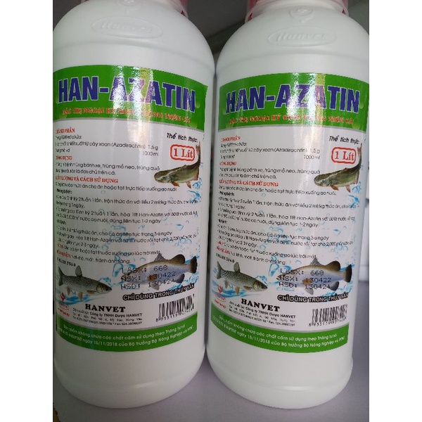 Tinh dầu lá xoan Han Azatin trị trùng mỏ neo, ngoại ký sinh trùng trên cá