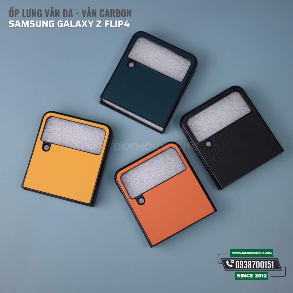 Ốp lưng vân da - vân carbon Samsung Galaxy Z Flip4