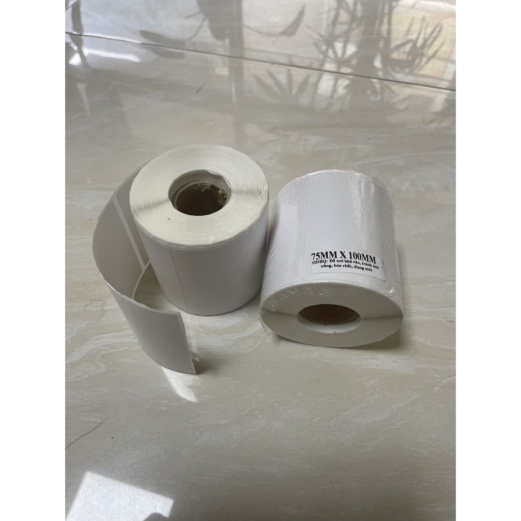 [XẢ KHO] Tem nhiệt 75x100 - DECAL nhiệt 7.5x10cm in nhãn, in vận đơn giao hàng shopee