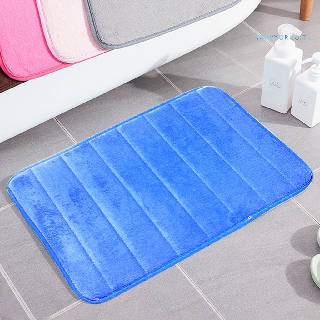 Thảm Chùi Chân Lông Cừu San Hô Hình Chữ Nhật Thấm Hút Tốt Chống Trượt Dành Cho Phòng Tắm