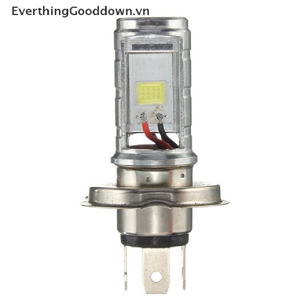 1 Đèn Pha LED H4 COB Ánh Sáng Trắng Cho Xe Mô Tô