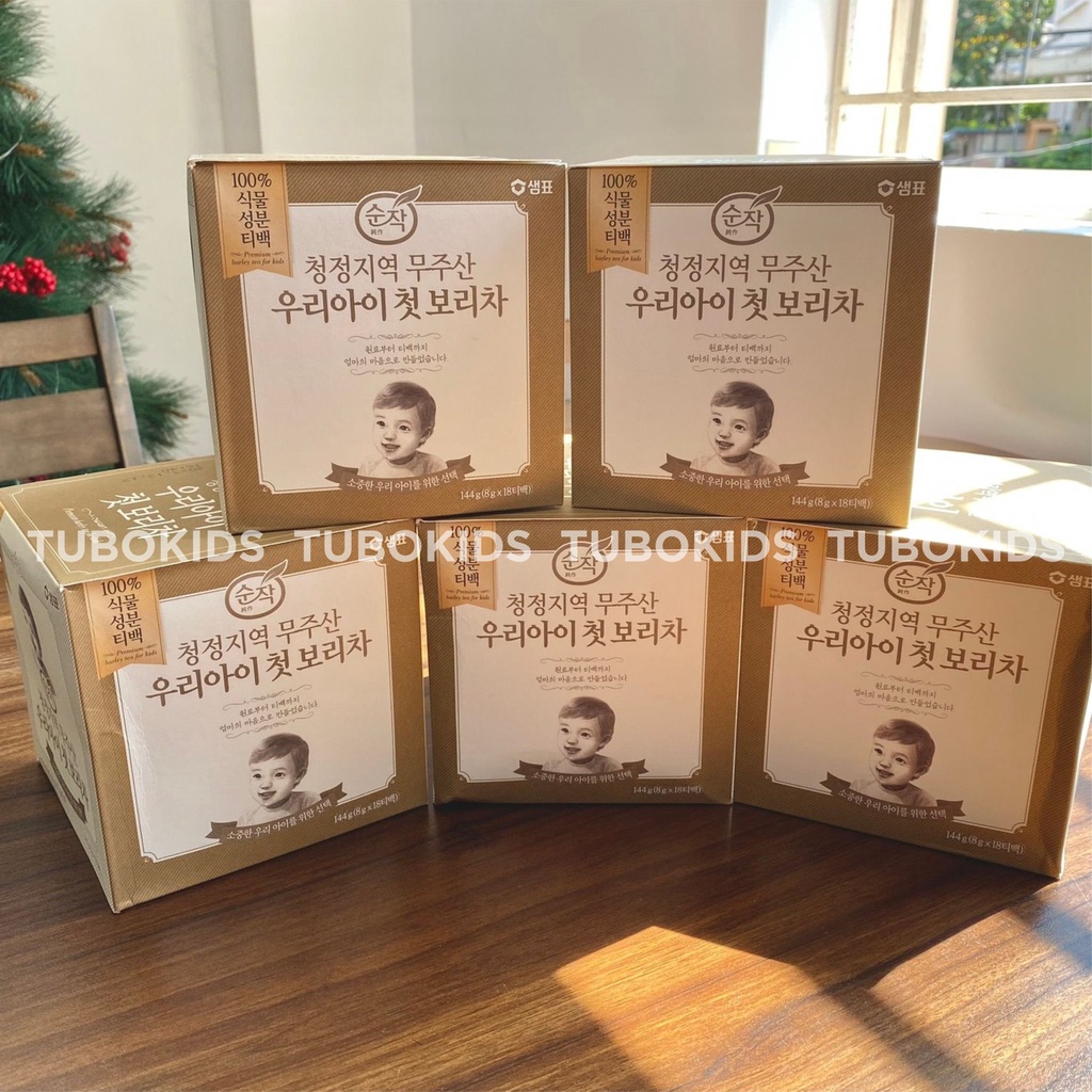 Trà Lúa Mạch Organic Giải Nhiệt Cho Bé Ăn Dặm Hàn Quốc