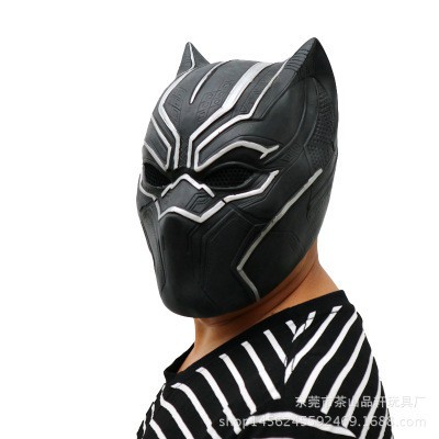 Mặt nạ hóa trang nhân vật báo đen trong phim "The Avengers-Mặt nạ Chiến binh Báo Đen-Black Panther hóa trang