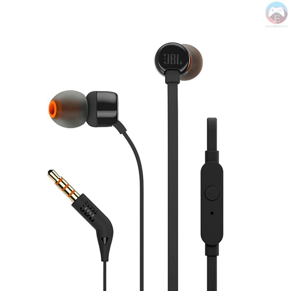 Ê JBL T110 In Ear Earphones With Microphone Wired Control Headphone 3.5mm Jack Earbuds For Huawei Xiaomi Samsung Mobile