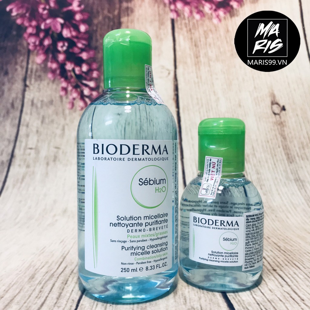 Nước tẩy trang Bioderma dành cho da dầu, da mụn - Nước tẩy trang Bioderma công nghệ Micellar Sebium H2O
