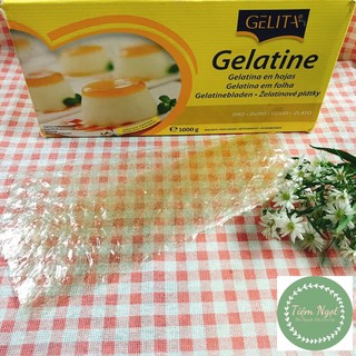 Gelatin cao cấp Gelita lá vàng nhập khẩu chính hãng Đức - 10g (5 lá 2g)