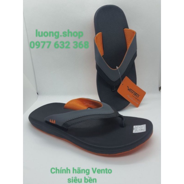 Dép xỏ ngón Nam Vento bền đẹp FF-CL11 Tro đen cam