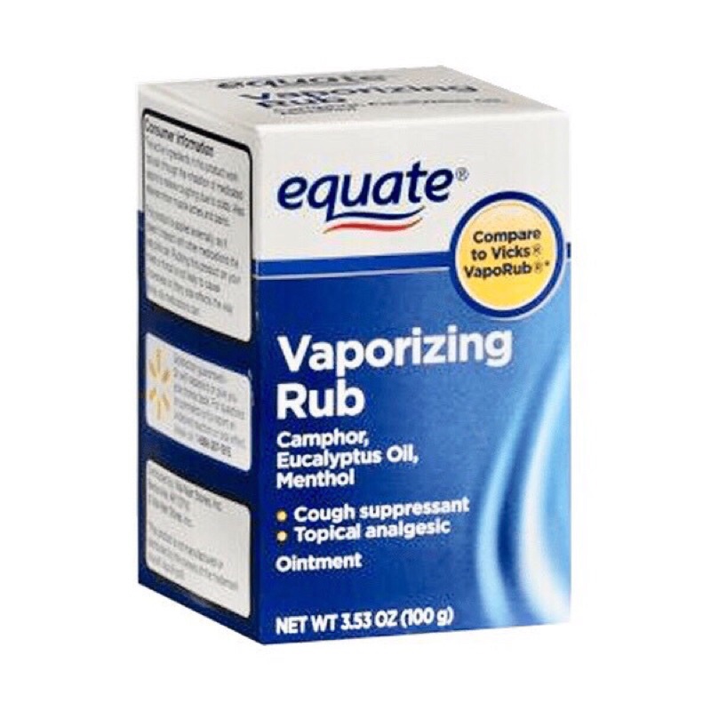 DẦU EQUATE VAPORIZING  RUB 100G
