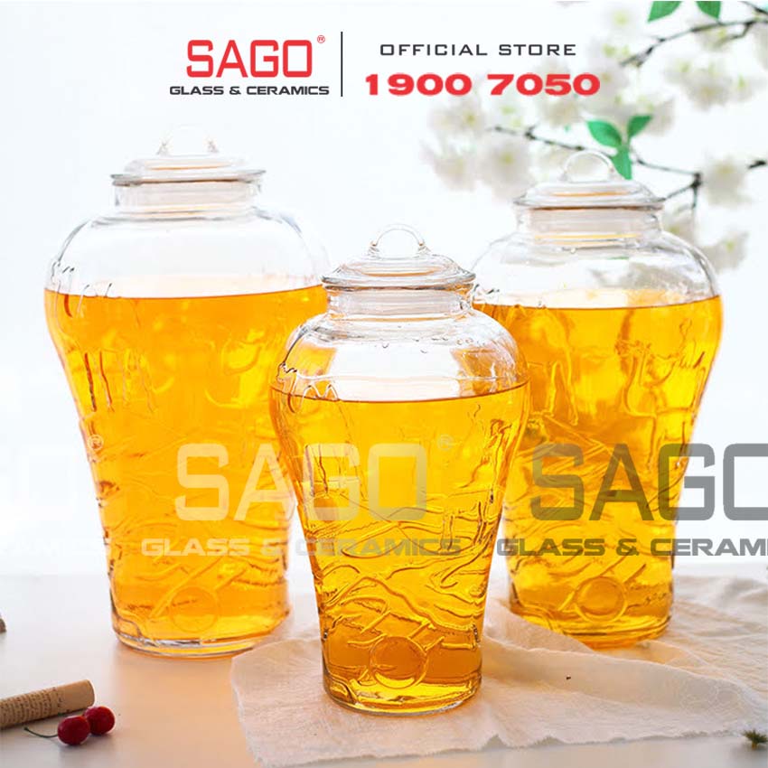 Bình Ngâm Rượu Thủy Tinh Lạc Đà Cao Cấp | Tùy chọn Dung tích