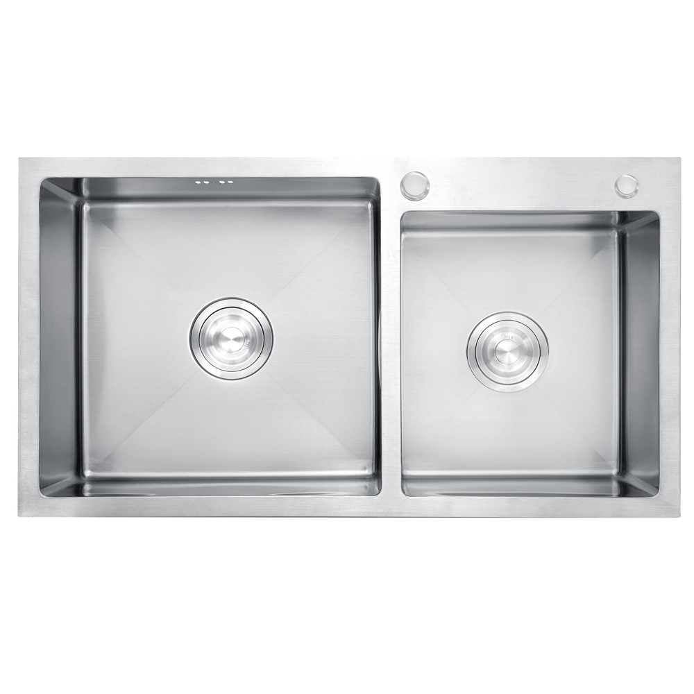 Combo Chậu Rửa Chén Bát INOX SUS 304  8245 và Xả Chậu