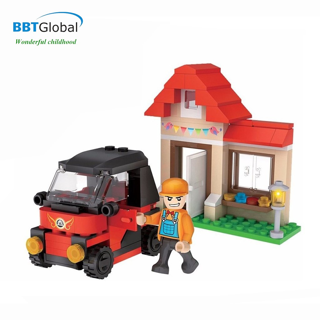 Bộ đồ chơi xếp hình kỹ sư công trình an toàn chính hãng BBT Global CGBX4115