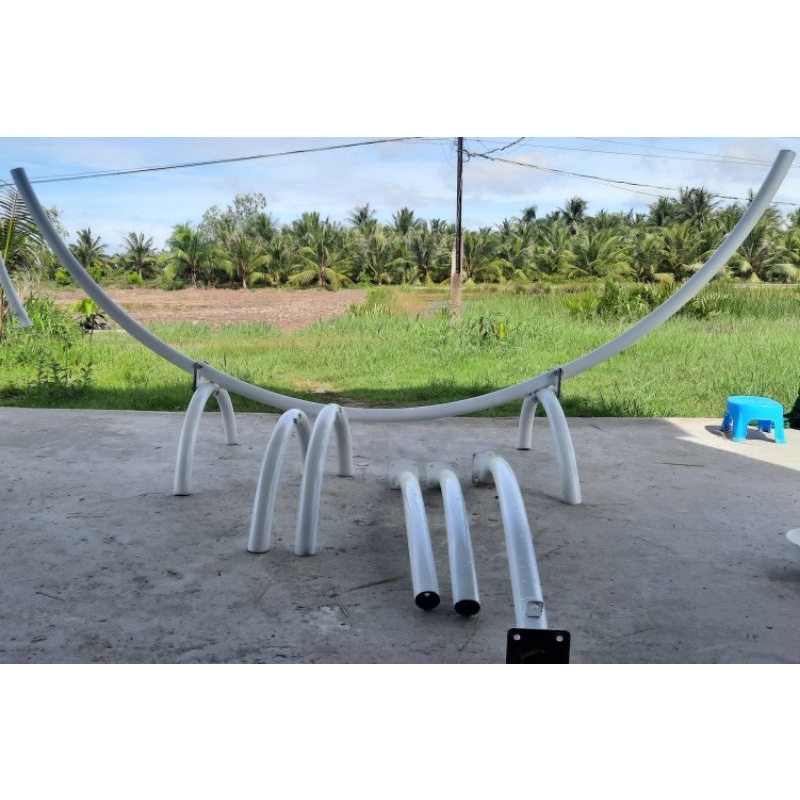 Trọn bộ võng + giá võng khung thép hình bán nguyệt