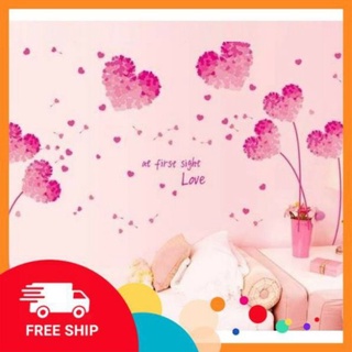 Decal dán tường cây trái tim